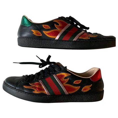 gucci ace flames|gucci black flames.